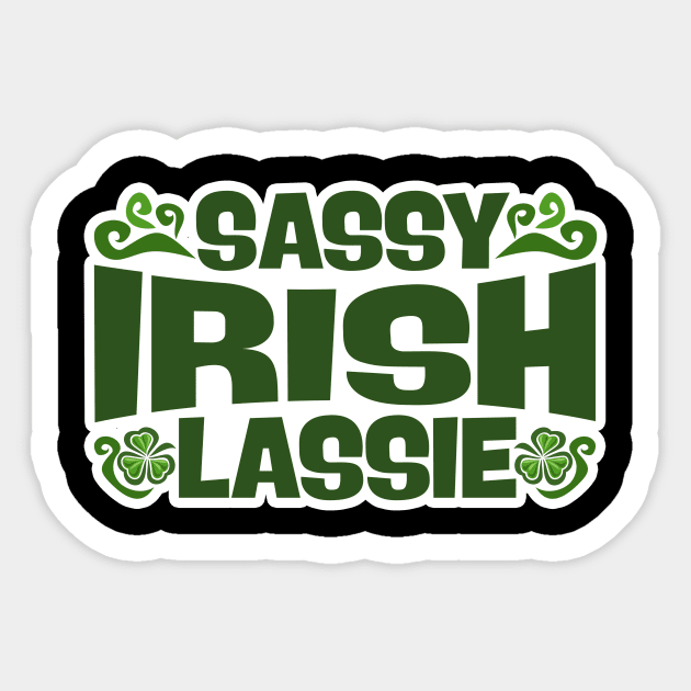 Sassy Irish Lassie Sticker by thingsandthings